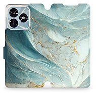Mobiwear Flip case for Honor X5c Plus greenish marble - Phone Case