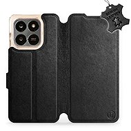 Mobiwear Leather flip case for Honor X7d / Honor 400 Smart 5G - black - Phone Case