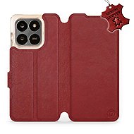 Mobiwear Leather flip case for Honor X7d / Honor 400 Smart 5G - red - Phone Case