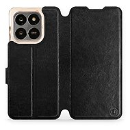 Mobiwear Flip case for Honor X7d / Honor 400 Smart 5G - black and grey - Phone Case