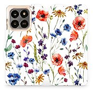 Mobiwear Flip case for Honor X7d / Honor 400 Smart 5G - flower - Phone Case