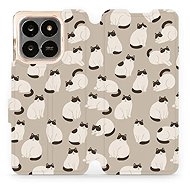 Mobiwear Flip case for Honor X7d / Honor 400 Smart 5G - cats - Phone Case