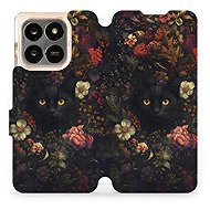 Mobiwear Flip case for Honor X7d / Honor 400 Smart 5G - dark cats - Phone Case