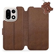Mobiwear Leather flip case for OnePlus 15 brown - Phone Case