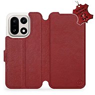 Mobiwear Leather flip case for OnePlus 15 red - Phone Case