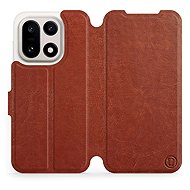 Mobiwear Flip case for OnePlus 15 brown and grey - Phone Case