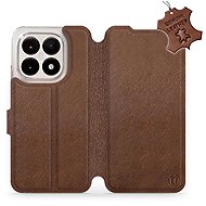 Mobiwear Leather flip case for Xiaomi 15T brown - Phone Case