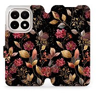 Mobiwear Flip case for Xiaomi 15T golden leaves - Phone Case