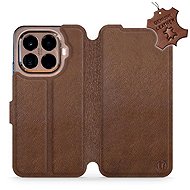 Mobiwear Leather flip case for Xiaomi 15T Pro brown - Phone Case