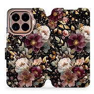 Mobiwear Flip case for Xiaomi 15T Pro golden flowers - Phone Case
