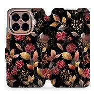Mobiwear Flip case for Xiaomi 15T Pro golden leaves - Phone Case