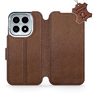 Mobiwear Leather flip case for Xiaomi 17 brown - Phone Case
