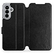 Mobiwear Flip case for Samsung Galaxy A17 / A17 5G black and grey - Phone Case