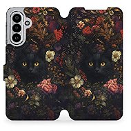 Mobiwear Flip case for Samsung Galaxy A17 / A17 5G dark cats - Phone Case