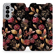 Mobiwear Flip case for Samsung Galaxy A17 / A17 5G golden leaves - Phone Case