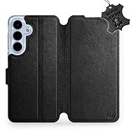 Mobiwear Leather flip case for Samsung Galaxy S25 FE black - Phone Case