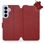 Mobiwear Leather flip case for Samsung Galaxy S25 FE red - Phone Case