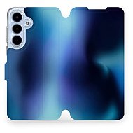 Mobiwear Flip case for Samsung Galaxy S25 FE blue - Phone Case
