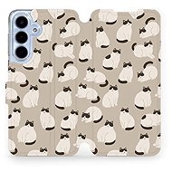 Mobiwear Flip case for Samsung Galaxy S25 FE cats - Phone Case