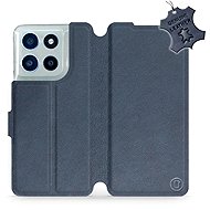Mobiwear Leather flip case for Motorola Moto G56 5G blue - Phone Case