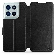 Mobiwear Flip case for Motorola Moto G56 5G black and grey - Phone Case