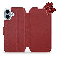 Mobiwear Leather flip case for Apple iPhone 17 red - Phone Case