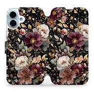 Mobiwear Flip case for Apple iPhone 17 golden flowers - Phone Case