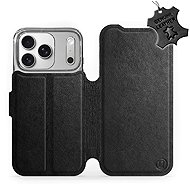 Mobiwear Leather flip case for Apple iPhone 17 Pro black - Phone Case