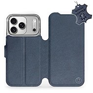 Mobiwear Leather flip case for Apple iPhone 17 Pro blue - Phone Case