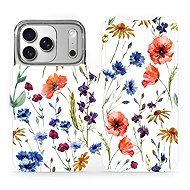 Mobiwear Flip case for Apple iPhone 17 Pro flower - Phone Case