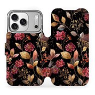 Mobiwear Flip case for Apple iPhone 17 Pro golden leaves - Phone Case
