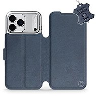 Mobiwear Leather flip case for Apple iPhone 17 Pro Max blue - Phone Case