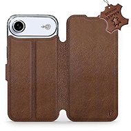 Mobiwear Leather flip case for Apple iPhone Air brown - Phone Case