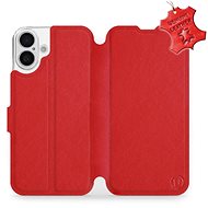 Mobiwear Flip Book, Leather for Apple iPhone 16 Plus - Red - L_RDS - Phone Case