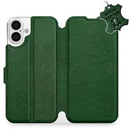 Mobiwear Flip book, leather for Apple iPhone 16 Plus - Green - L_GRS - Phone Case