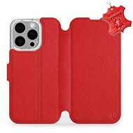Mobiwear Flip Book, Leather for Apple iPhone 16 Pro - Red - L_RDS - Phone Case