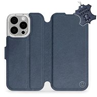 Mobiwear Flip book, leather for Apple iPhone 16 Pro - Blue - L_NBS - Phone Case