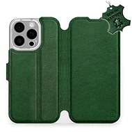 Mobiwear Flip book, leather for Apple iPhone 16 Pro - Green - L_GRS - Phone Case