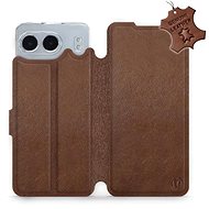 Mobiwear Flip book, leather for OnePlus Nord 4 5G - Brown - L_BRS - Phone Case