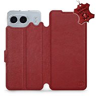 Mobiwear Flip Book, Leather for OnePlus Nord 4 5G - Dark Red - L_DRS - Phone Case