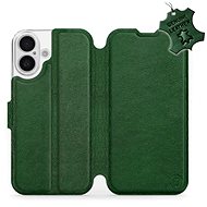 Mobiwear Flip book, leather for Apple iPhone 16 - Green - L_GRS - Phone Case