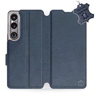 Leather Mobiwear flip book for Sony Xperia 1 VI - Blue - L_NBS - Phone Case