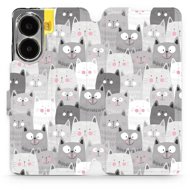 Mobiwear flip book for POCO X7 Pro - Puss - Phone Case