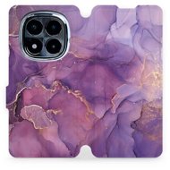 Mobiwear flip book for POCO X7 - Purple marble - Phone Case