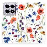 Mobiwear flip book for Xiaomi 14T - Flower - Phone Case
