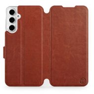 Mobiwear flip book for Samsung Galaxy A16 4G/5G - Brown - Phone Case