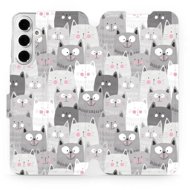 Mobiwear flip book for Samsung Galaxy A16 4G/5G - Cats - Phone Case