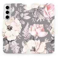 Mobiwear flip book for Samsung Galaxy A16 4G/5G - Flowers - Phone Case