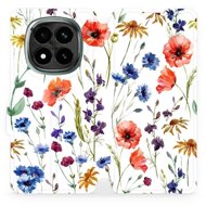 Mobiwear flip book for Xiaomi Redmi Note 14 Pro Plus 5G - Flower - Phone Case