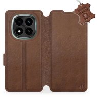 Mobiwear leather flip book for Xiaomi Redmi Note 14 Pro Plus 5G - Brown - Phone Case